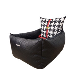 Fotel samochodowy pepitka czarna