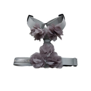 Szelki guard kwiatuszki szare