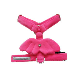 Szelki guard neon róż aksamit