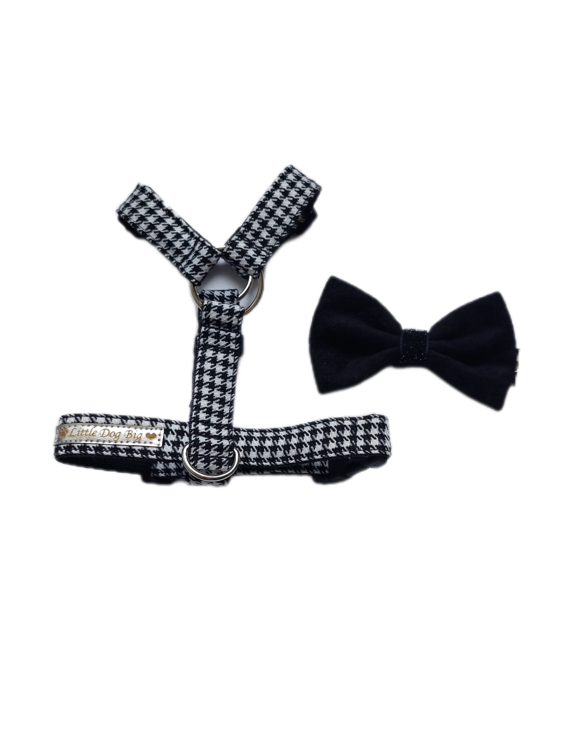 Szelki guard pepitka z kokardką - obrazek 2