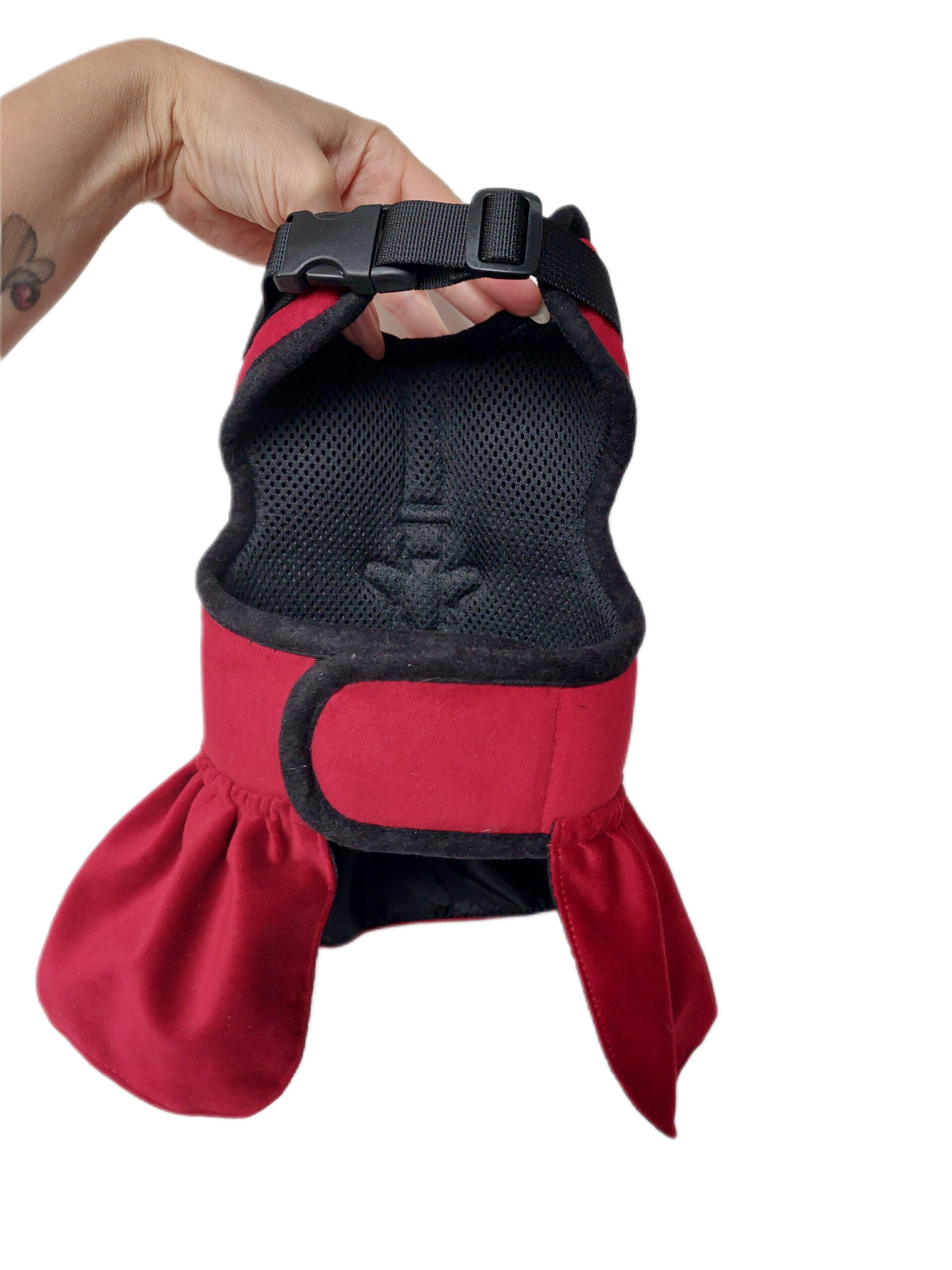 Szelko-sukienka Gufo bordowa - obrazek 3