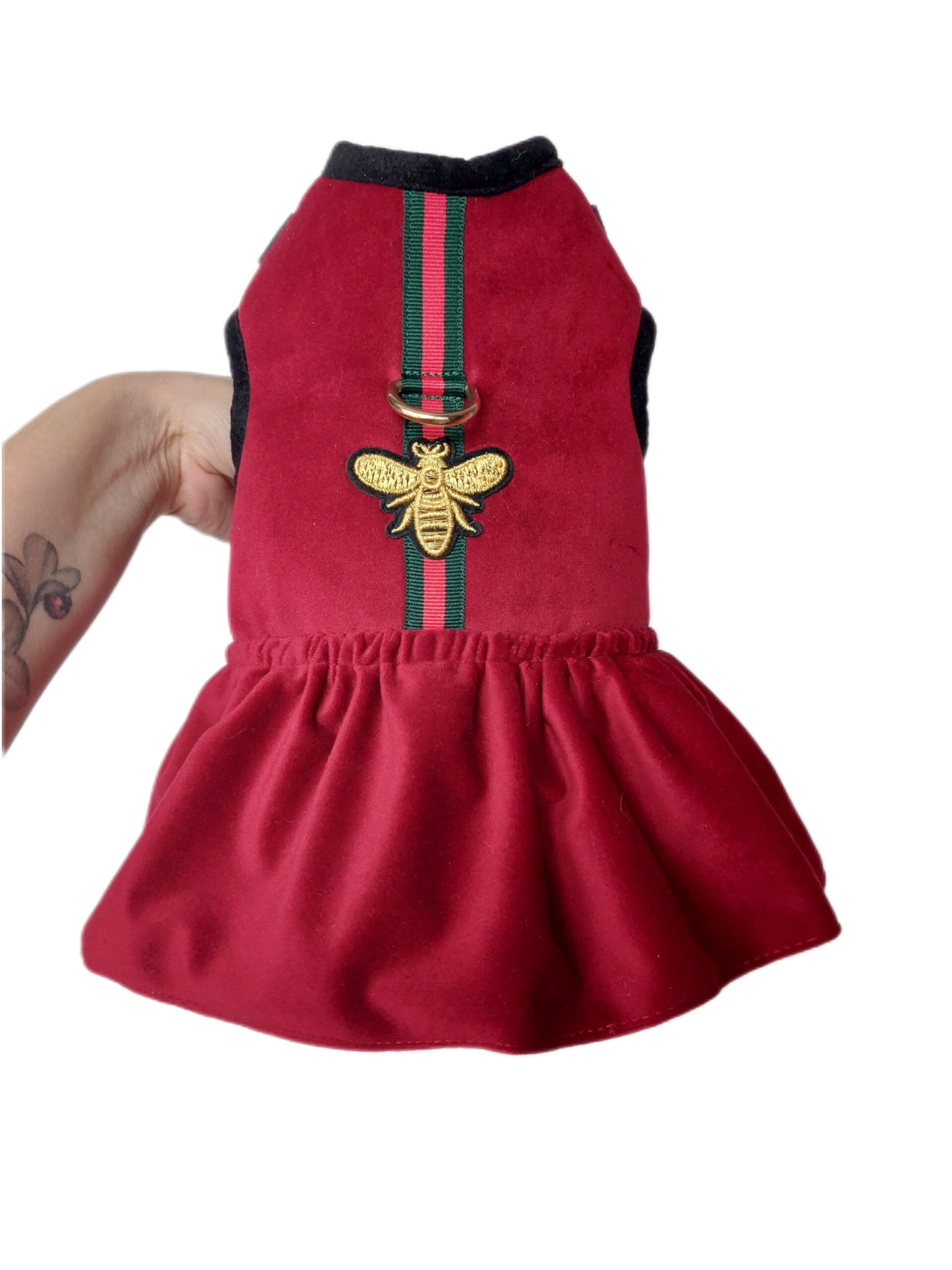 Szelko-sukienka Gufo bordowa - obrazek 2