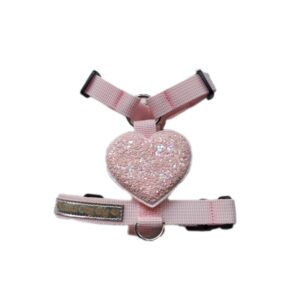 Szelki guard jasno różowe z serduszkiem