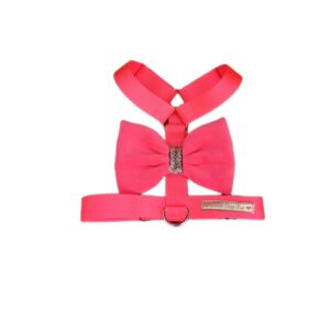 Szelki guard neon róż z kokardką