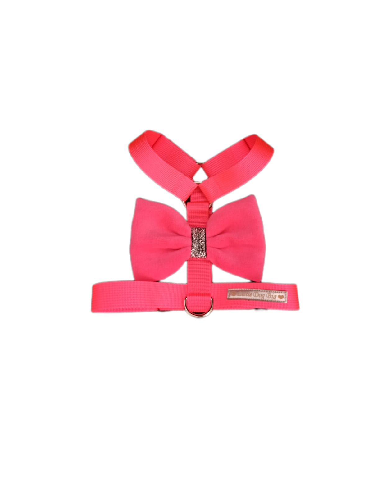 Szelki guard neon róż z kokardką