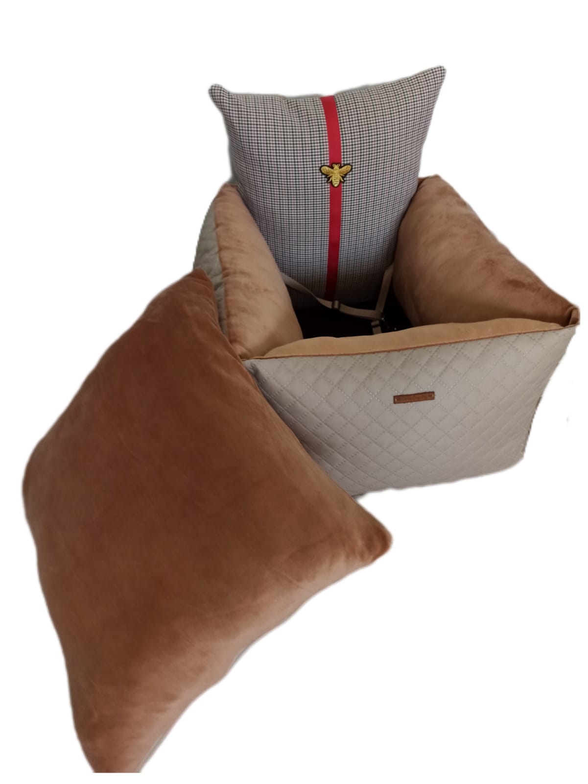 Fotel samochodowy Camel beżowy - obrazek 2