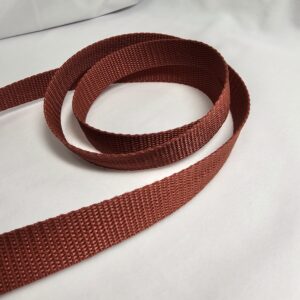 Smycz  brązowo czerwona